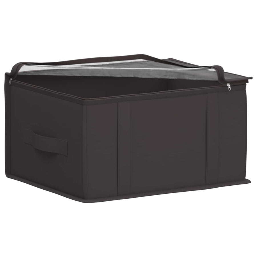 Opbergdoos met transparant bovenraam 6 pcs Antracietkleurig