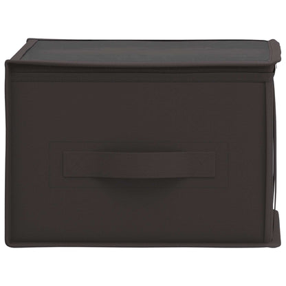 Opbergdoos met transparant bovenraam 6 pcs Antracietkleurig