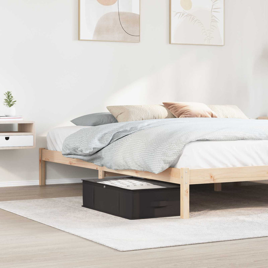 Opbergdoos met transparant bovenraam 2 pcs Antracietkleurig