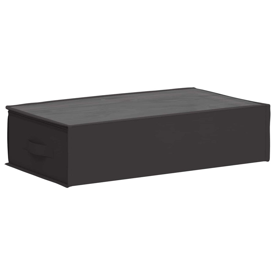 Opbergdoos met transparant bovenraam 2 pcs Antracietkleurig