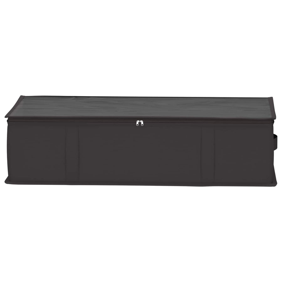 Opbergdoos met transparant bovenraam 2 pcs Antracietkleurig