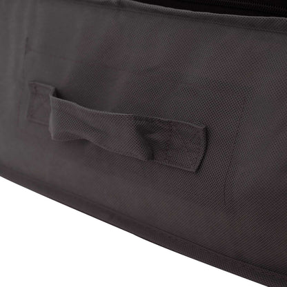 Opbergdoos met transparant bovenraam 6 pcs Antracietkleurig