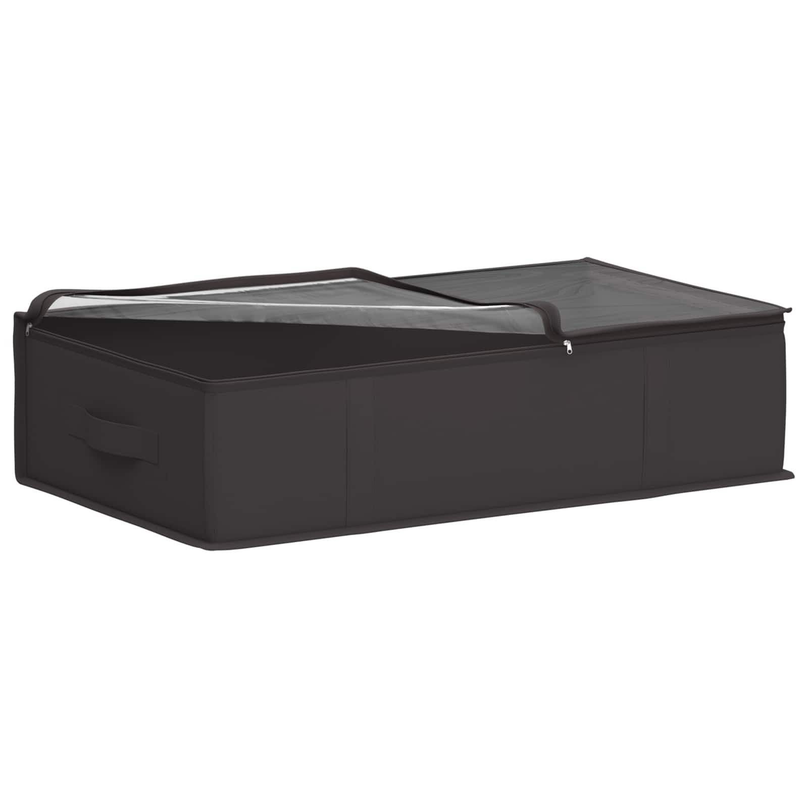 Opbergdoos met transparant bovenraam 6 pcs Antracietkleurig