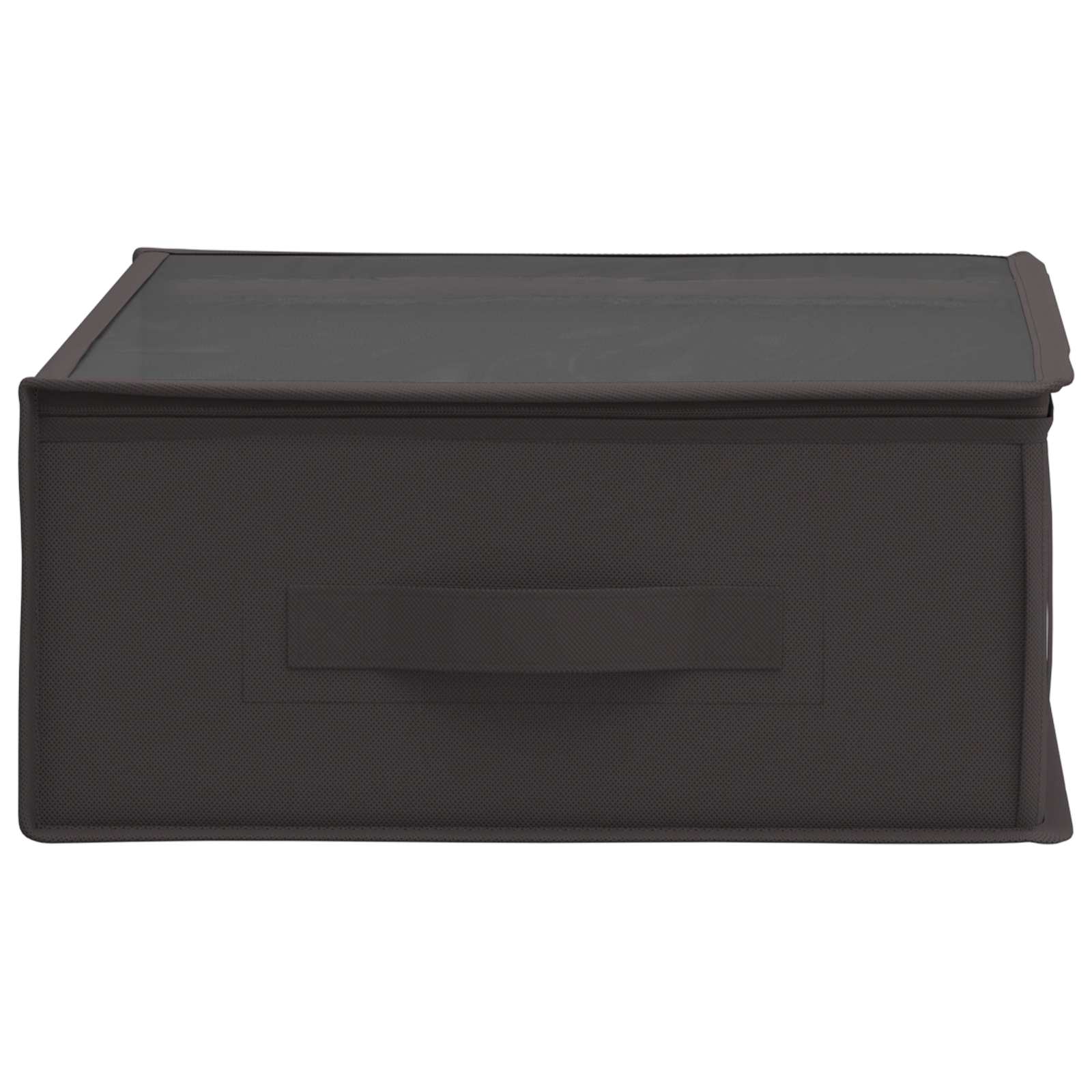 Opbergdoos met transparant bovenraam 6 pcs Antracietkleurig