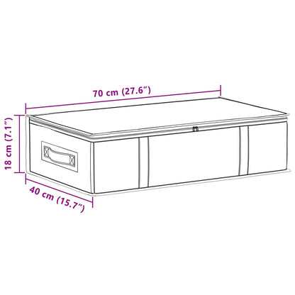 Opbergdoos met transparant bovenraam 6 pcs Antracietkleurig