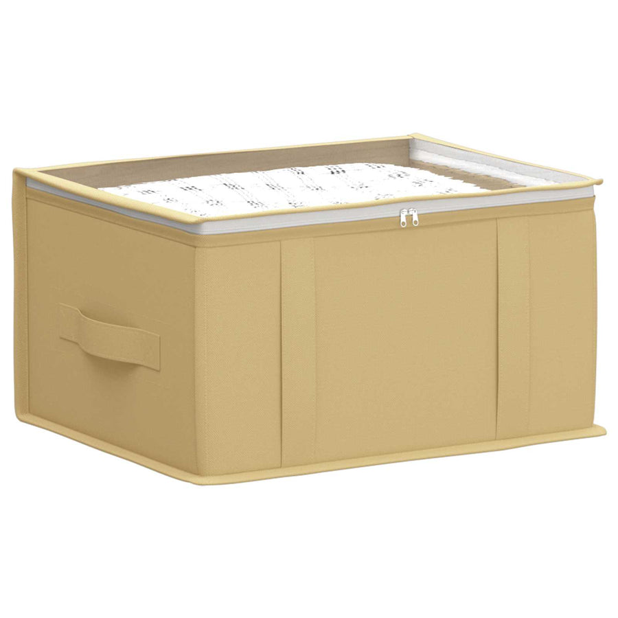 Opbergdoos met transparant bovenraam 2 pcs Crèmekleurig