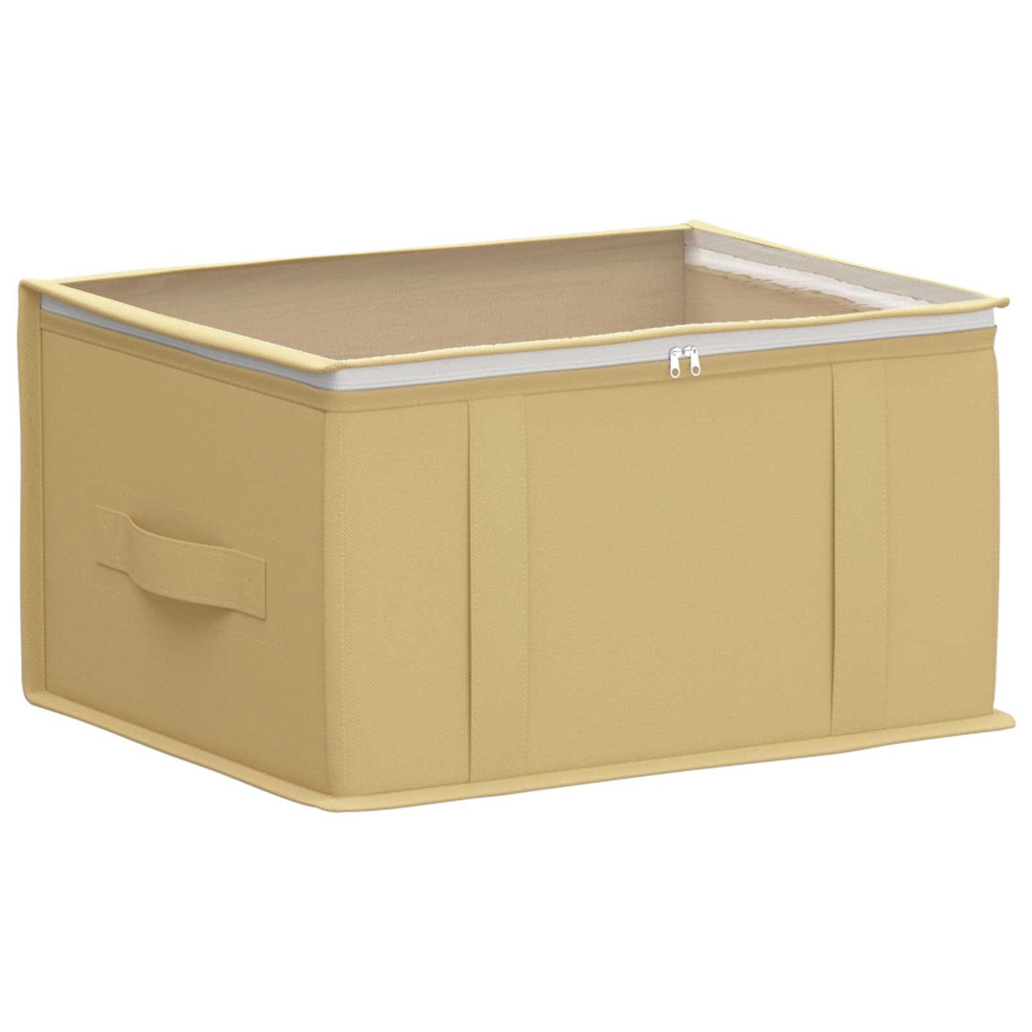 Opbergdoos met transparant bovenraam 2 pcs Crèmekleurig