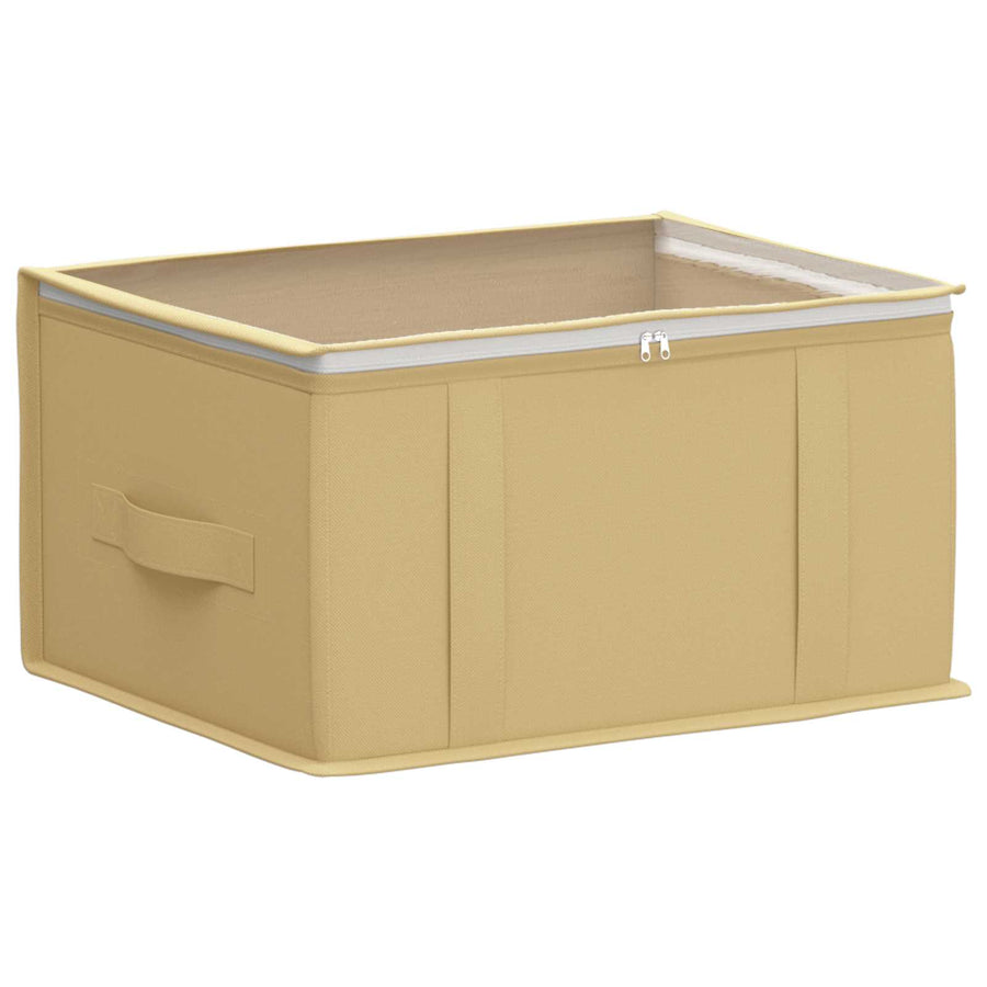Opbergdoos met transparant bovenraam 2 pcs Crèmekleurig
