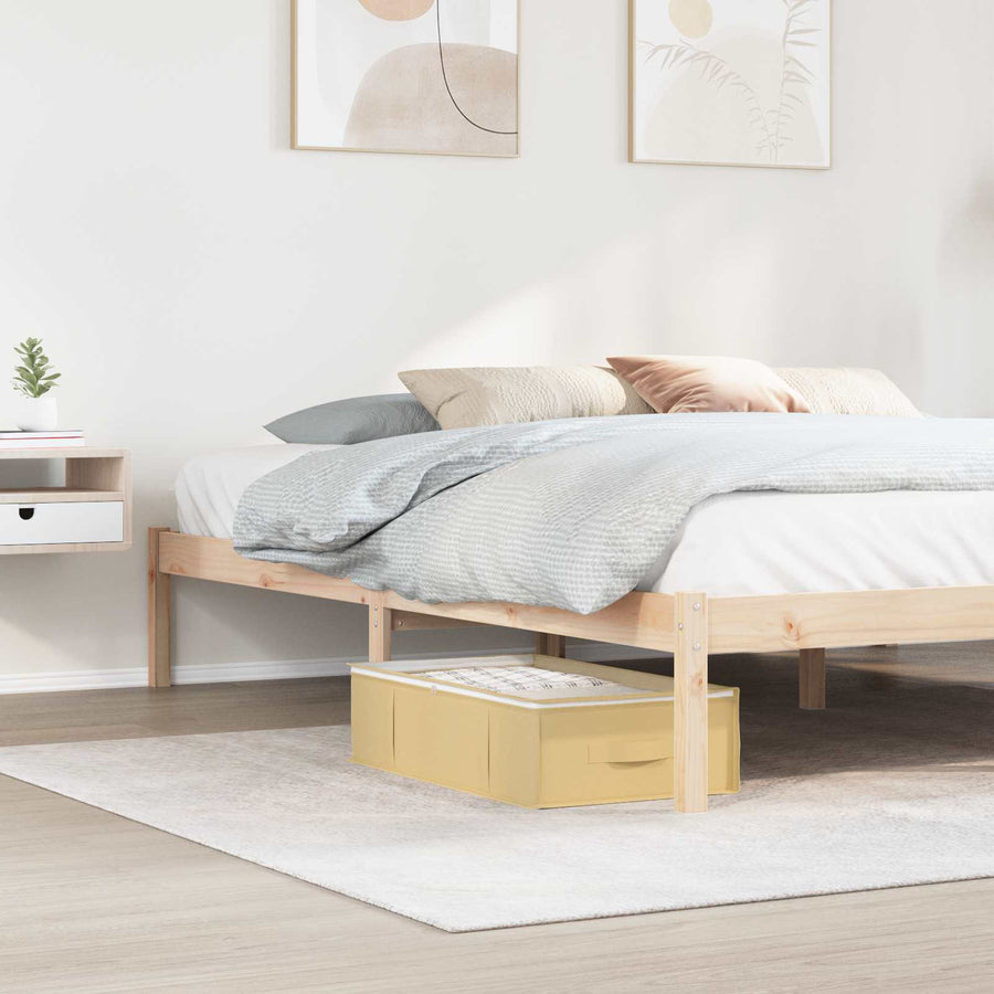 Opbergdoos met transparant bovenraam 2 pcs Crèmekleurig