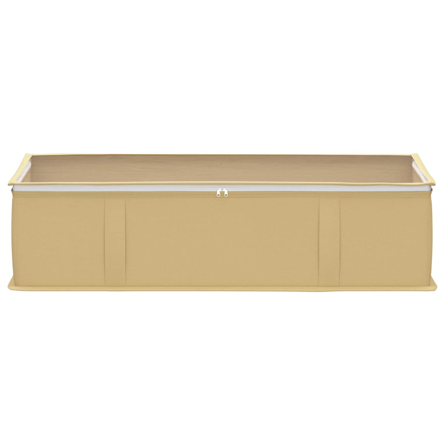 Opbergdoos met transparant bovenraam 2 pcs Crèmekleurig
