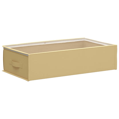 Opbergdoos met transparant bovenraam 6 pcs Crèmekleurig
