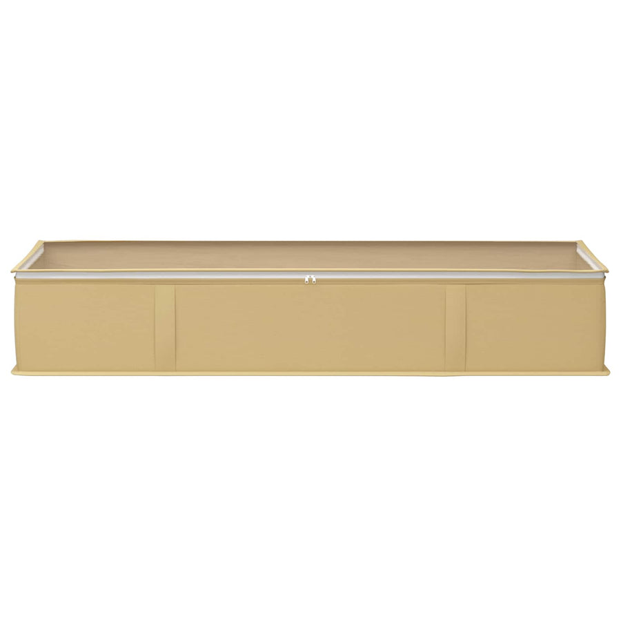 Opbergdoos met transparant bovenraam 2 pcs Crèmekleurig