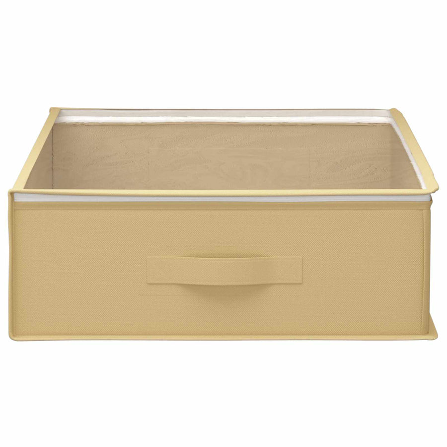 Opbergdoos met transparant bovenraam 6 pcs Crèmekleurig