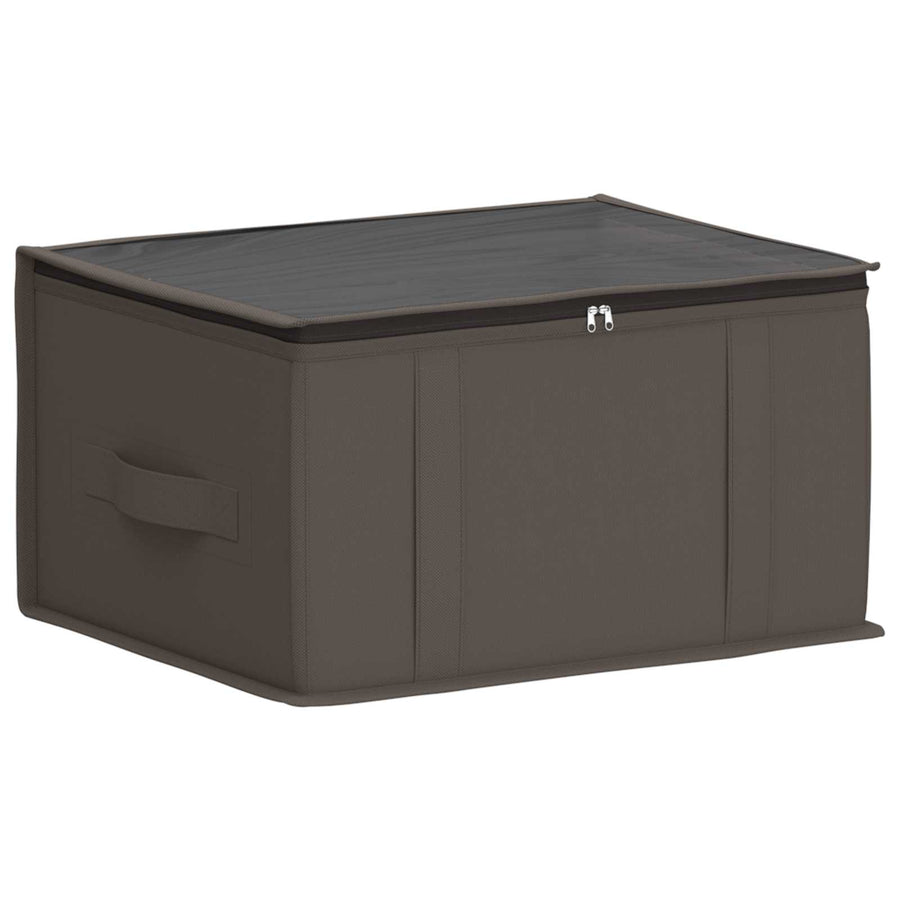 Opbergdoos met transparant bovenraam Grijs 50 x 30 x 25 cm
