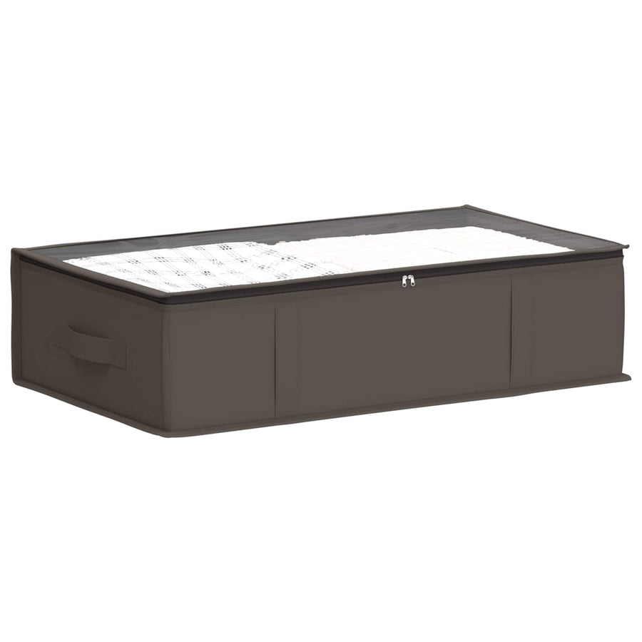 Opbergdoos met transparant bovenraam Grijs 70 x 40 x 18 cm