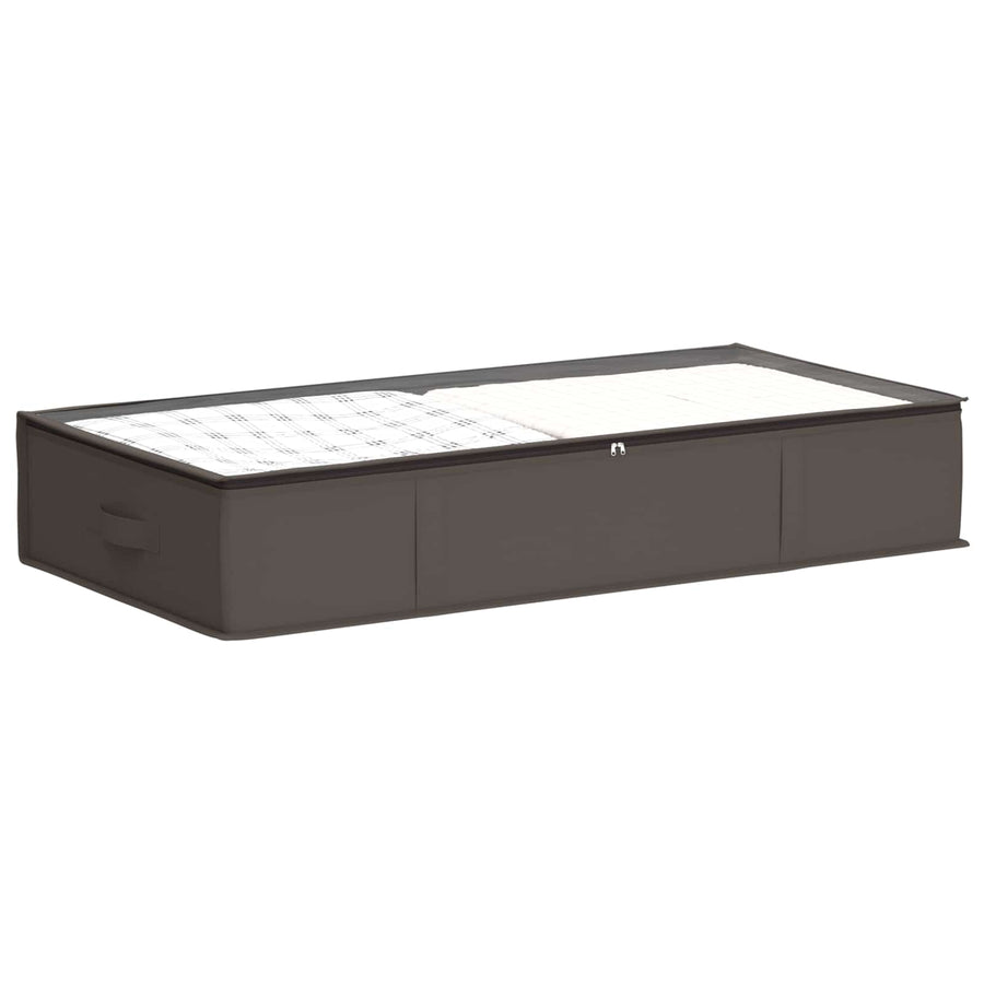 Opbergdoos met transparant bovenraam Grijs 90 x 48 x 15 cm