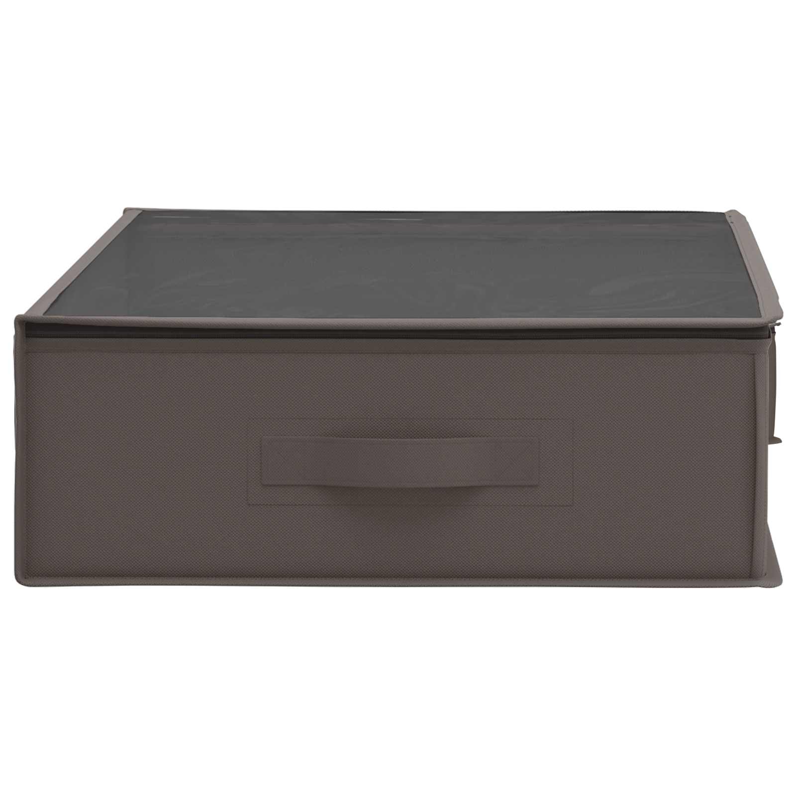 Opbergdoos met transparant bovenraam Grijs 90 x 48 x 15 cm