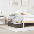 Storage box with transparent top window 2 pcs Grey Non-woven fabric