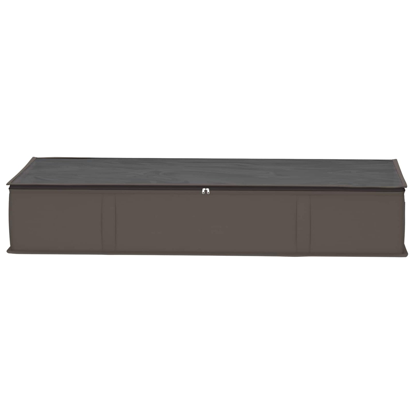 Opbergdoos met transparant bovenraam 2 pcs Grijs Nonwoven stof
