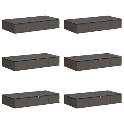 Opbergdoos met transparant bovenvenster 6 stuks grijs