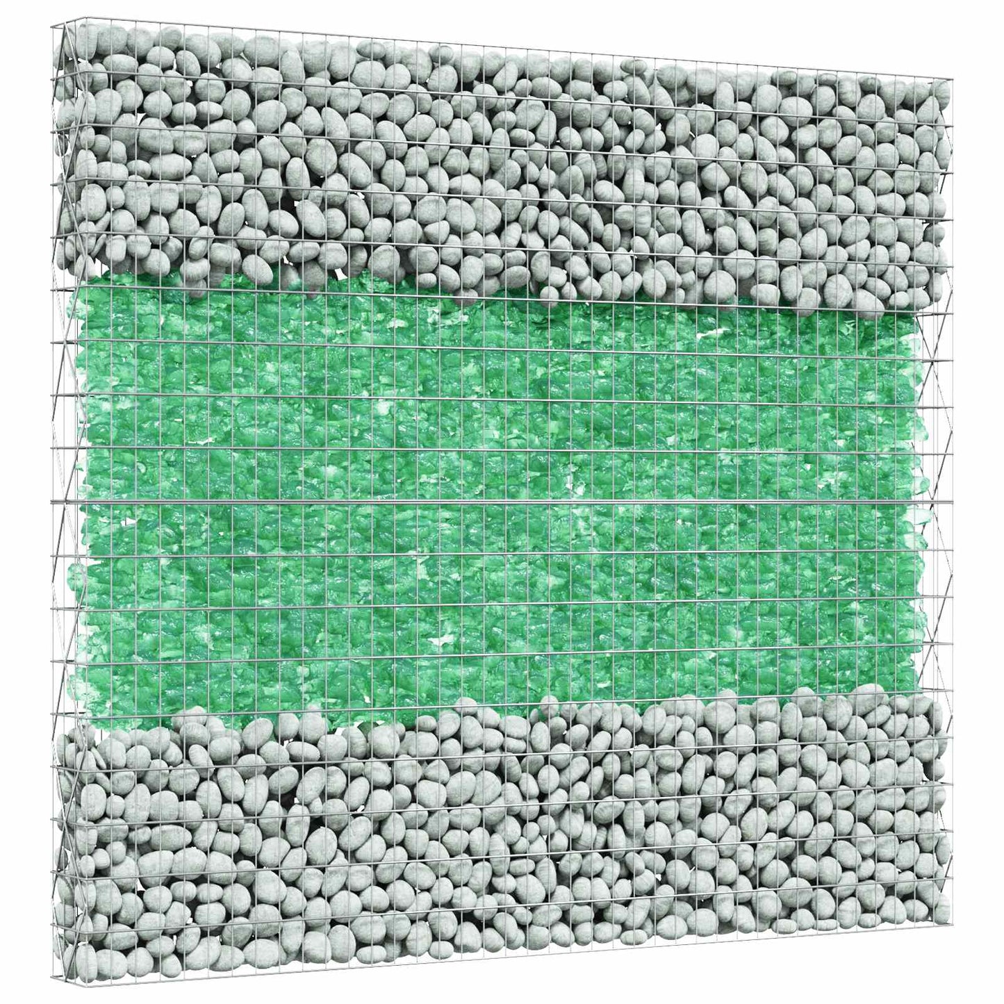 Tuinstenen Lichtgroen 12 cm Glas