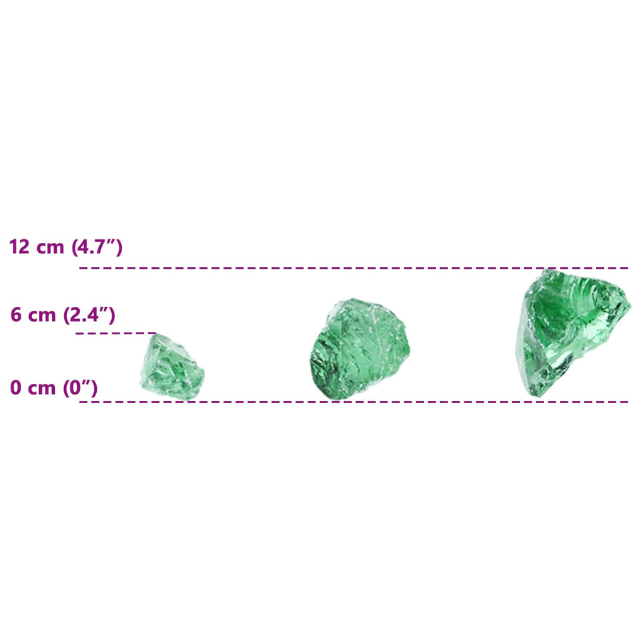 Tuinstenen Lichtgroen 12 cm Glas
