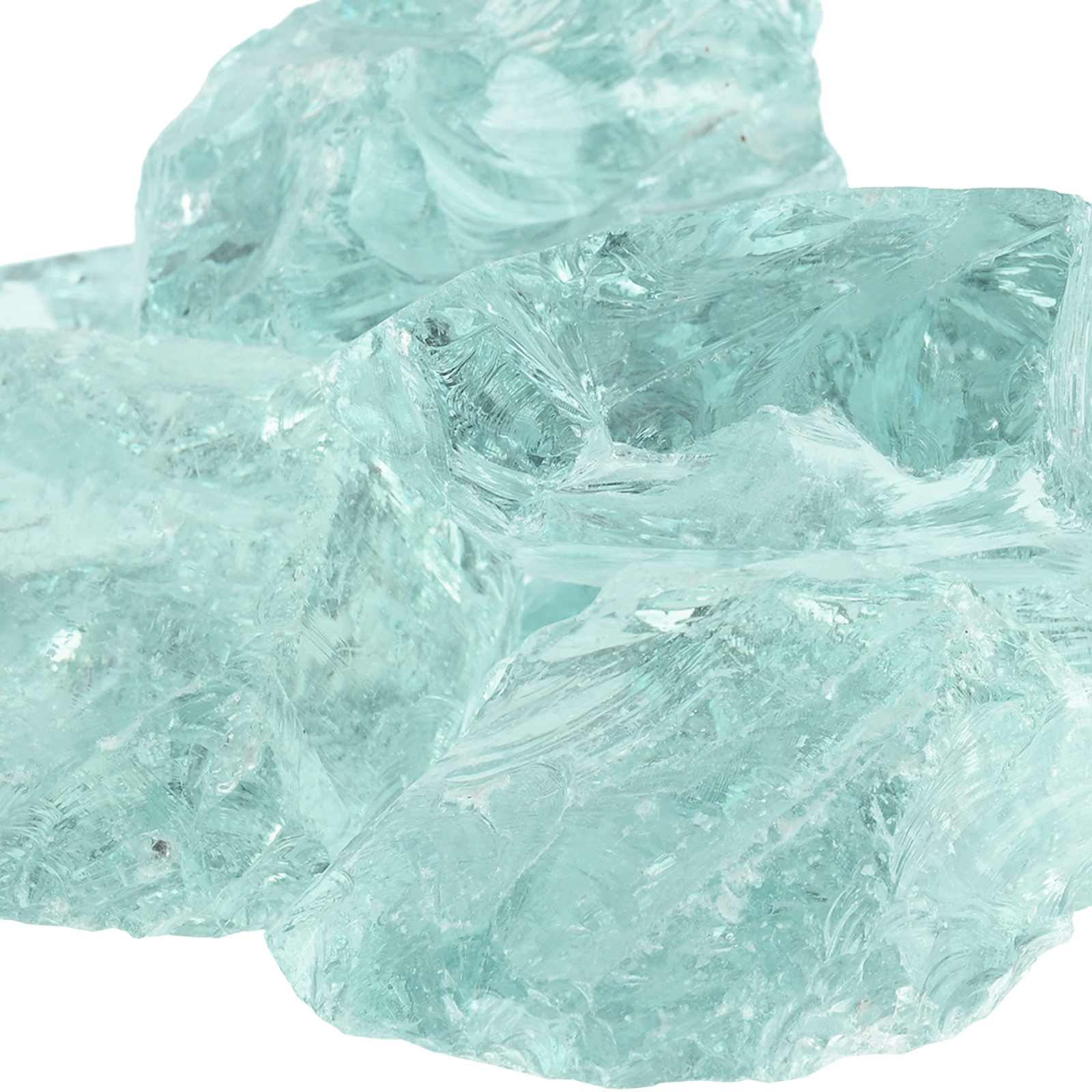 Tuinstenen Turquoise 12 cm Glas