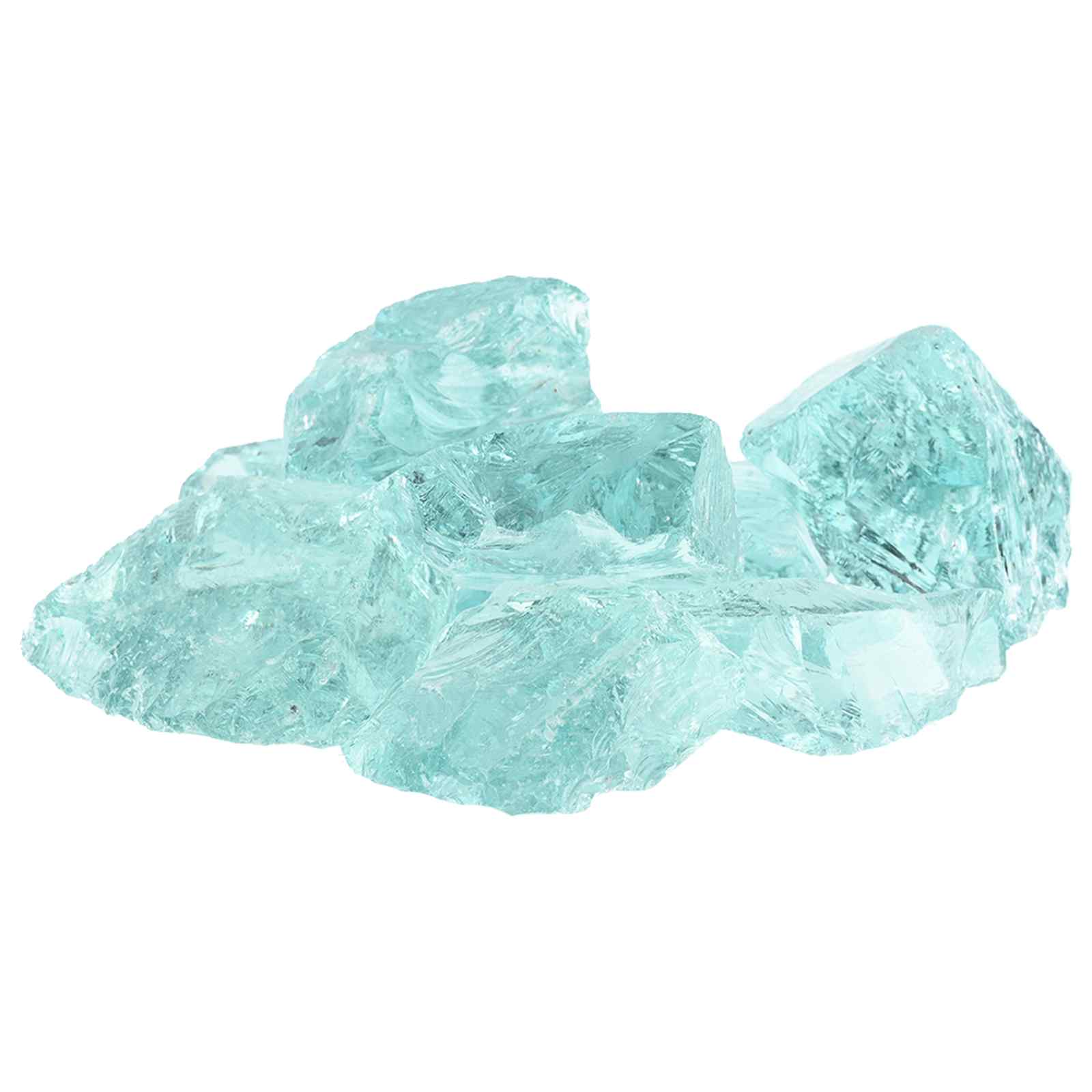 Tuinstenen Turquoise 12 cm Glas