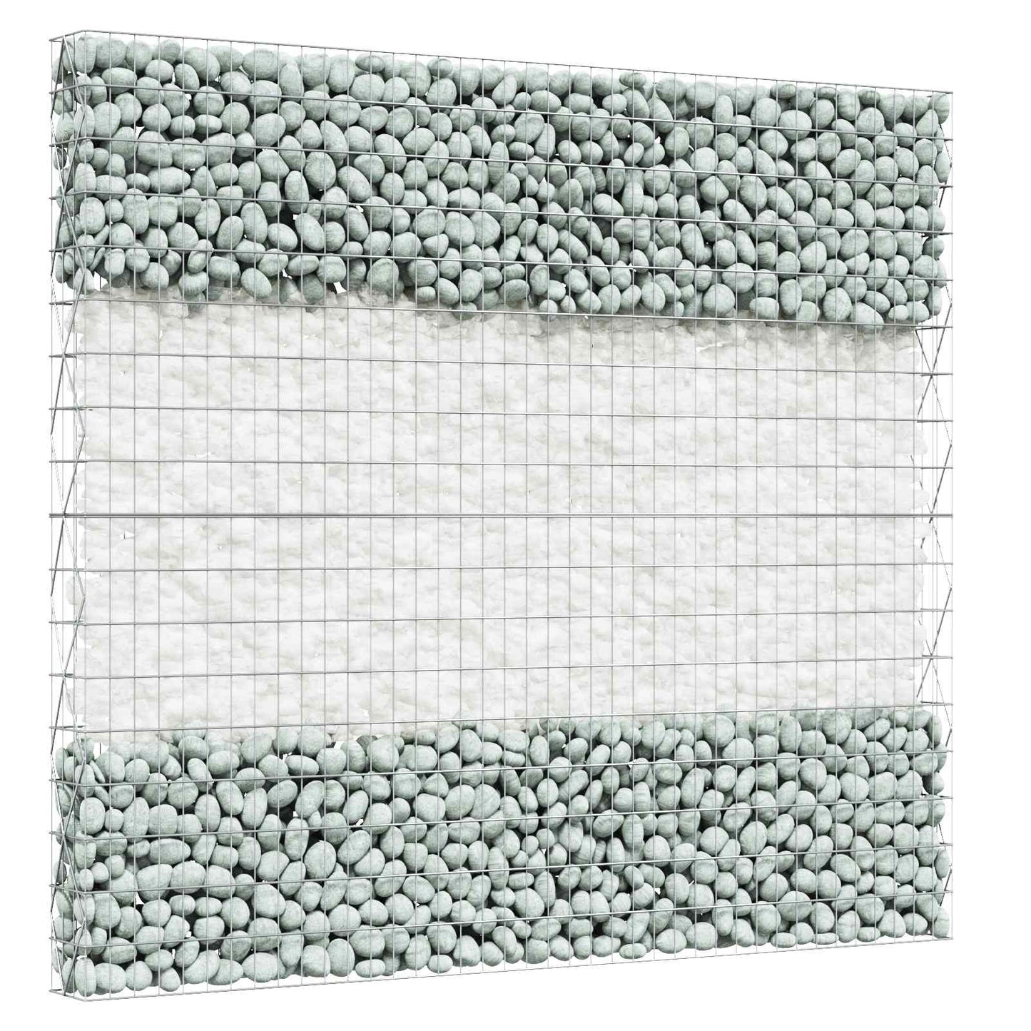 Tuinstenen Wit 12 cm Glas