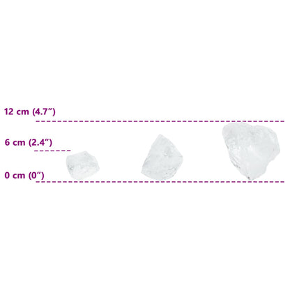 Tuinstenen Wit 12 cm Glas