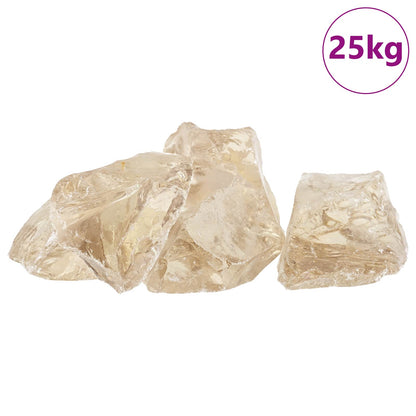 Tuinstenen Goud 12 cm Glas