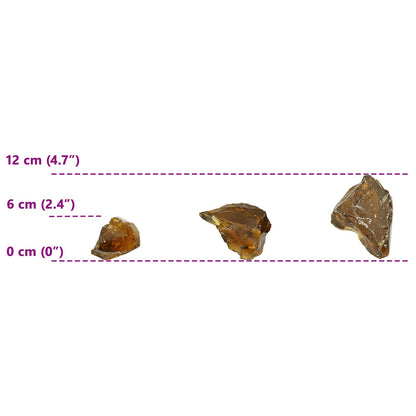 Tuinstenen Bruin 12 cm Glas