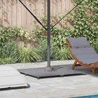 Parasolvoet 100x100x4 cm staal donkergrijs