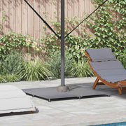 Parasolvoet 100x100x4 cm staal donkergrijs