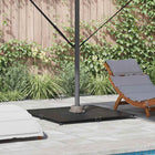 Parasolvoet 100x100x4 cm staal zwart
