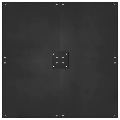 Parasolvoet Zwart 100 x 100 x 4 cm Staal