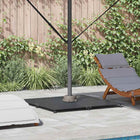 Parasolvoet 100x100x4 cm staal donkergrijs