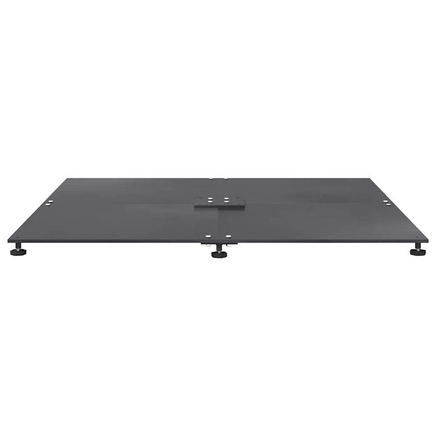 Parasolvoet Donkergrijs 100 x 100 x 4 cm Staal