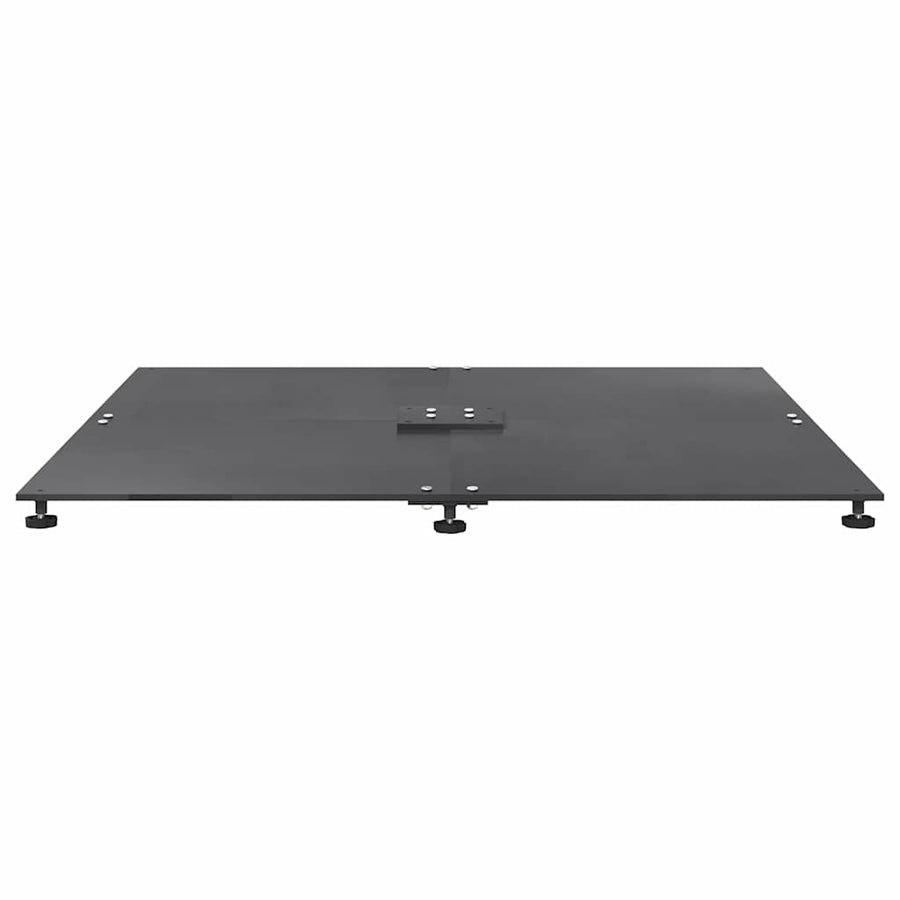 Parasolvoet Donkergrijs 100 x 100 x 4 cm Staal