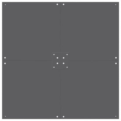 Parasolvoet Donkergrijs 100 x 100 x 4 cm Staal