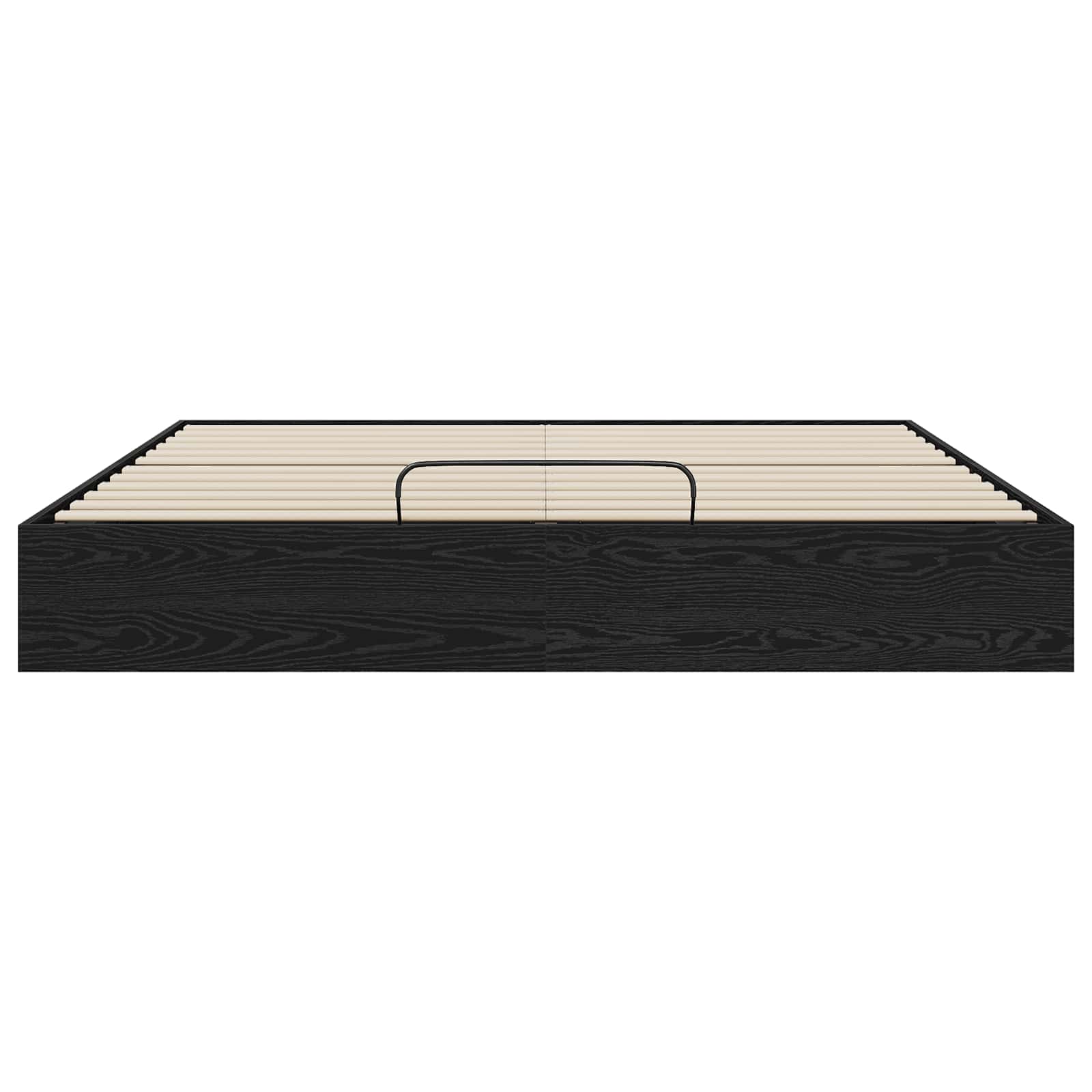 Ottoman Bedframe Zwart Eiken 193 x 120 x 25 cm Spaanplaat
