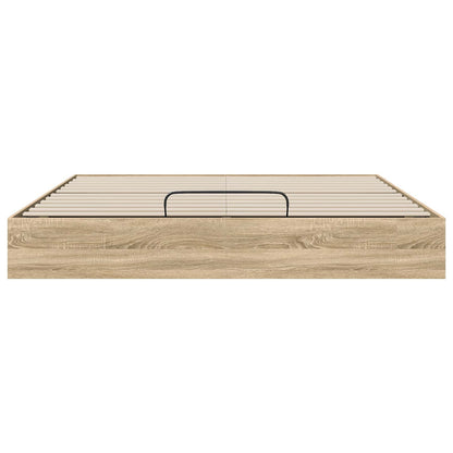 Ottoman Bedframe Sonoma Eiken 193 x 120 x 25 cm Spaanplaat
