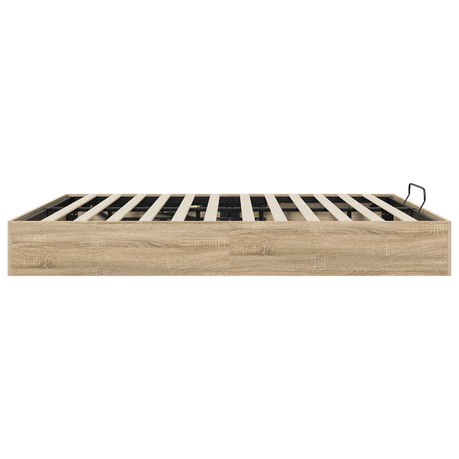 Ottoman Bedframe Sonoma Eiken 193 x 120 x 25 cm Spaanplaat