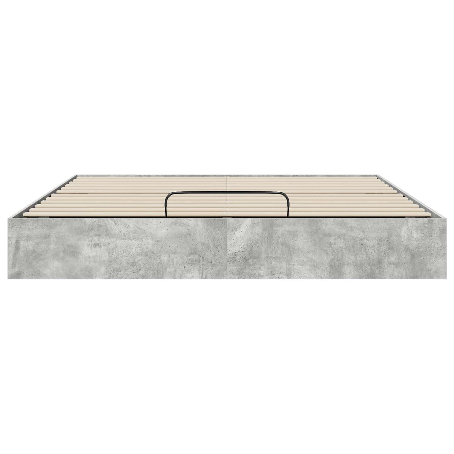 Ottoman Bedframe met opslag Beton 193 x 120 x 25 cm Spaanplaat