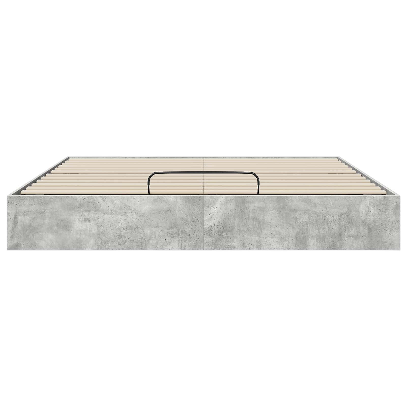 Ottoman Bedframe met opslag Beton 193 x 120 x 25 cm Spaanplaat