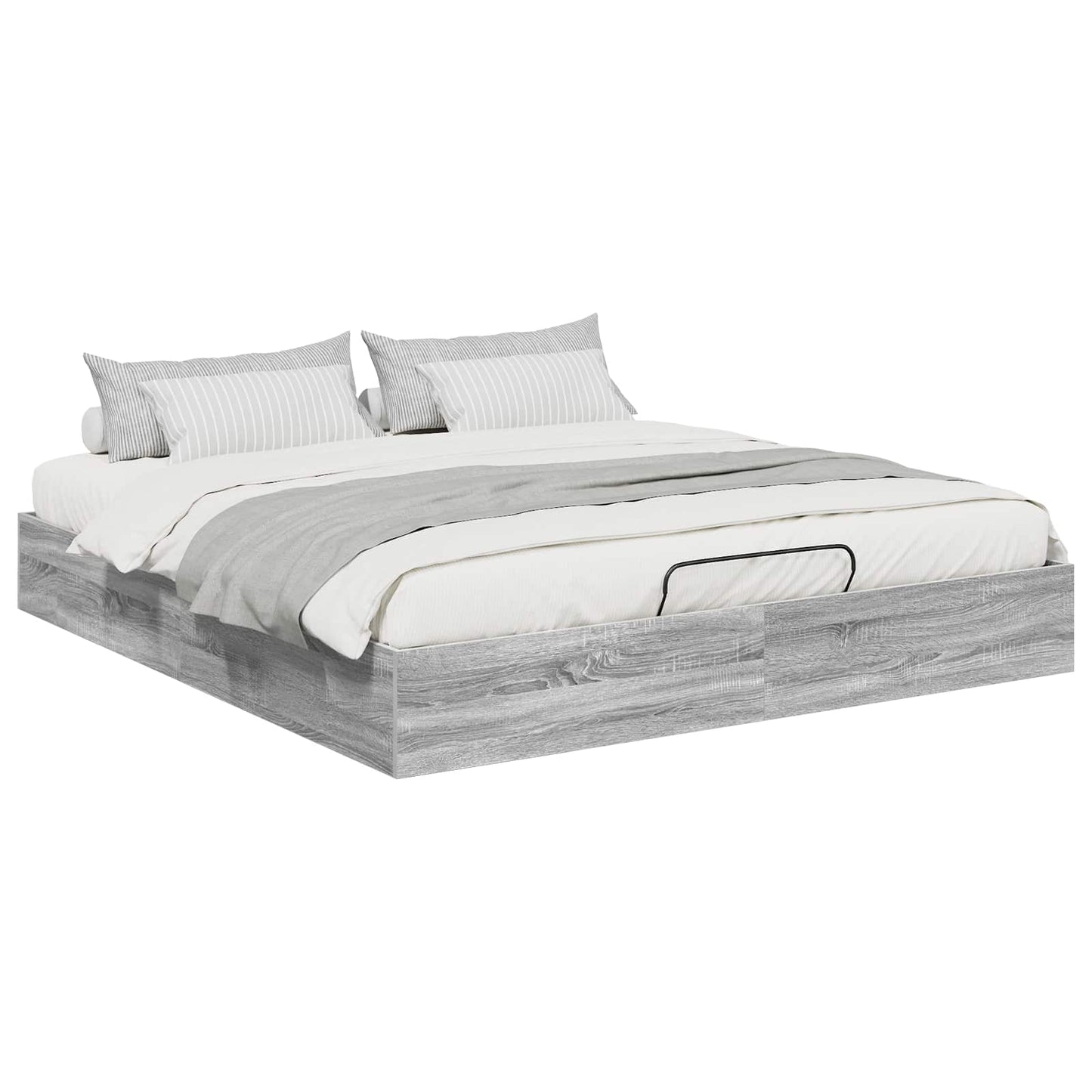 Ottoman Bedframe Grijs Sonoma 193 x 120 x 25 cm Spaanplaat