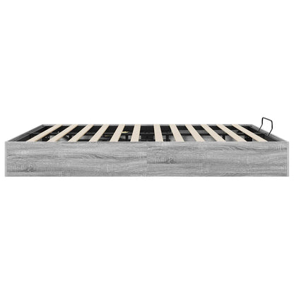 Ottoman Bedframe Grijs Sonoma 193 x 120 x 25 cm Spaanplaat
