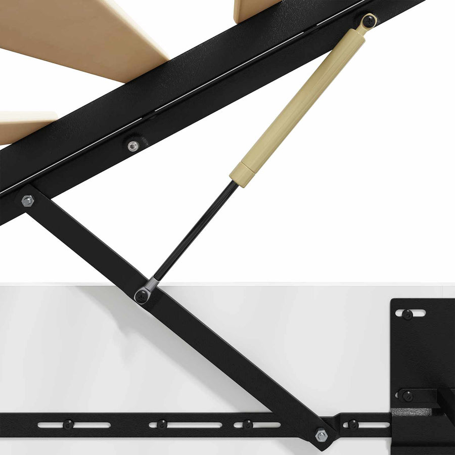 Ottoman Bedframe met opslag Wit 193 x 120 x 25 cm Spaanplaat