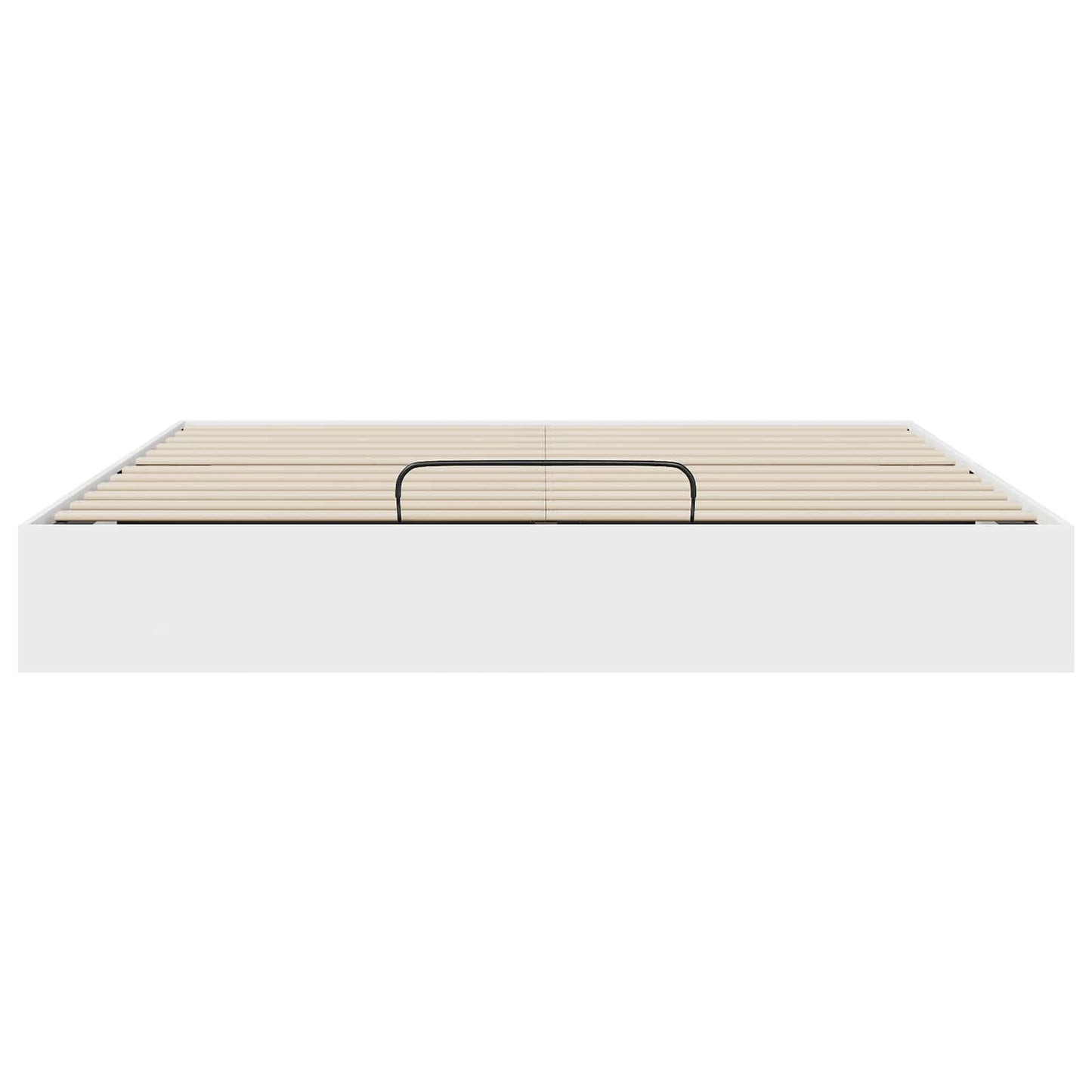 Ottoman Bedframe met opslag Wit 193 x 120 x 25 cm Spaanplaat
