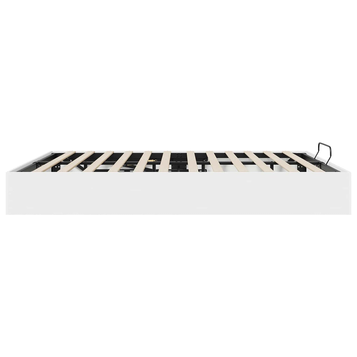 Ottoman Bedframe met opslag Wit 193 x 120 x 25 cm Spaanplaat